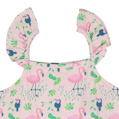 2 Pack Strap Dress- Camping & Flamingo