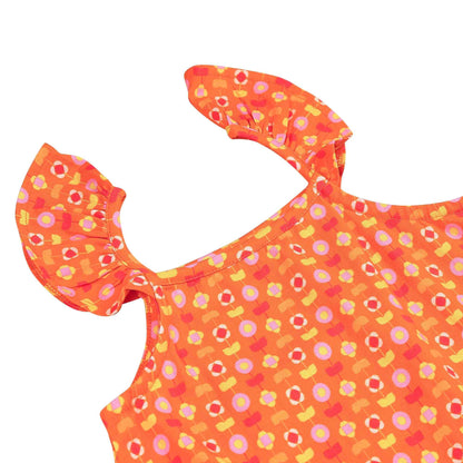 2 Pack Strap Dress- Gummy Birds & Indian Flora Orange