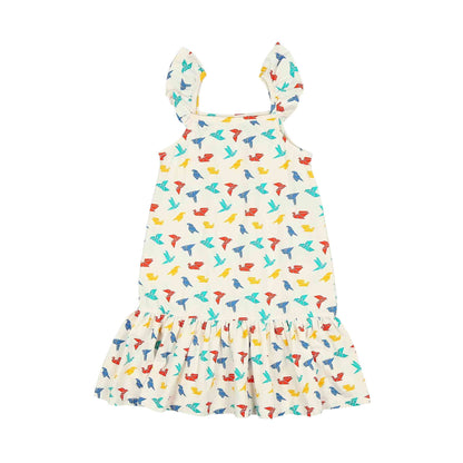 2 Pack Strap Dress- Gummy Birds & Indian Flora Orange