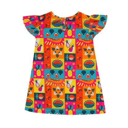 Ola! OtterOrganic Cotton A-Line Dress for Girls | Dresses for Girls | Soft & Comfortable|  Sustainable Baby & Toddler Girl Clothing | 18 Months–6 Years