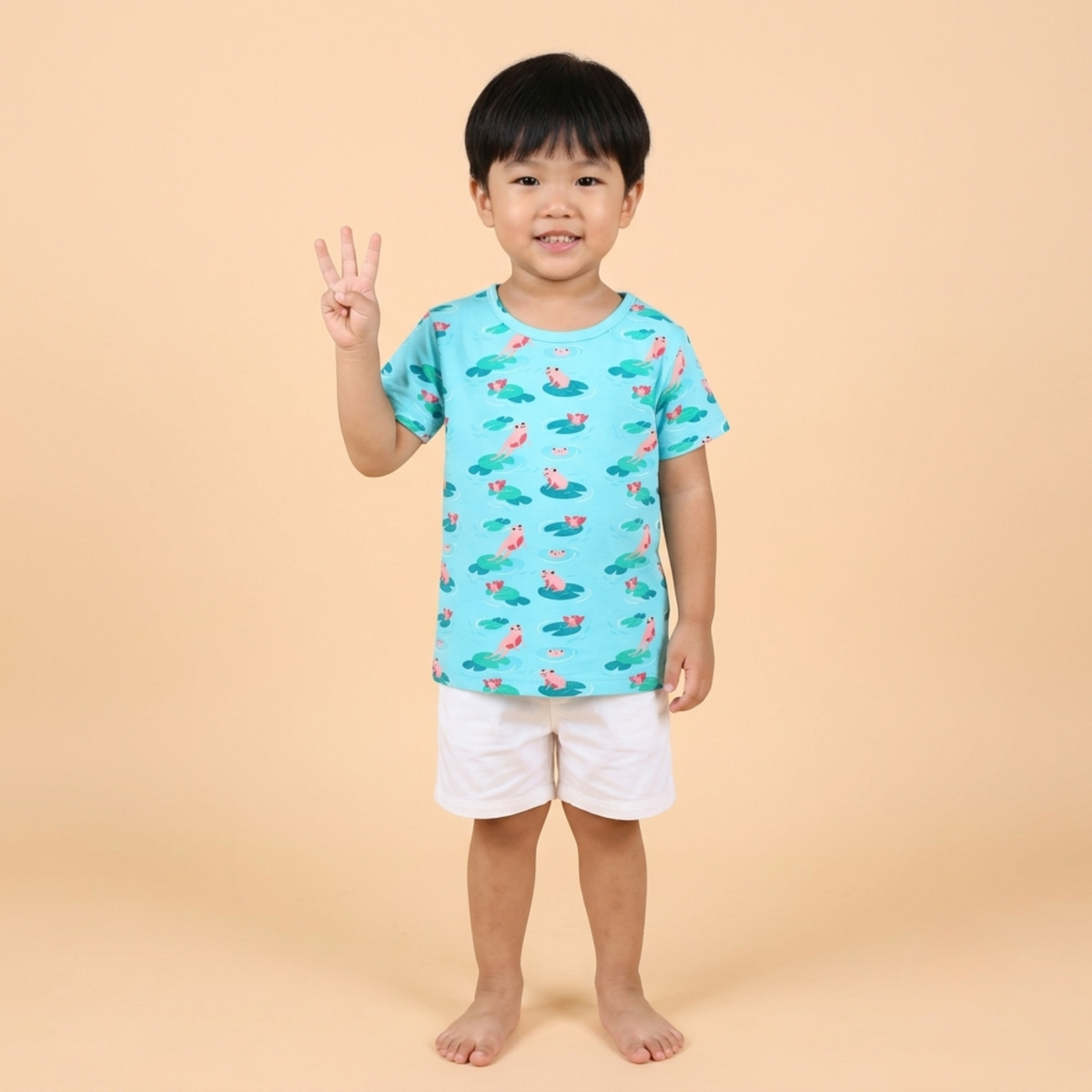 Ola! Otter Organic Cotton Oversized T-Shirt for Kids - Dandelion Yellow | Unisex Sustainable Tee | Soft & Breathable Baby & Toddler Wear |