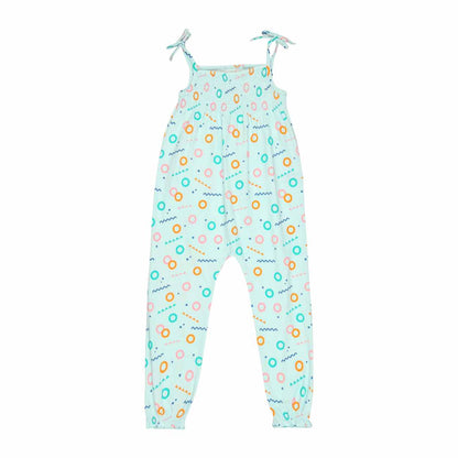 Ola! Otter Organic Cotton Smocked Jumpsuit for Girls | Everyday wear Girl Outfit | Sustainable Baby & Toddler Girl Outfit | 18 Months–6 Years