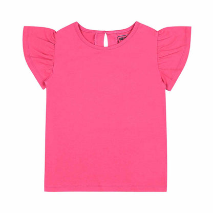 Ola! OtterOrganic Cotton Flutter Sleeve Top for Girls | Sustainable Baby & Toddler Clothing | Soft & Comfortable |12 Months–6 Years