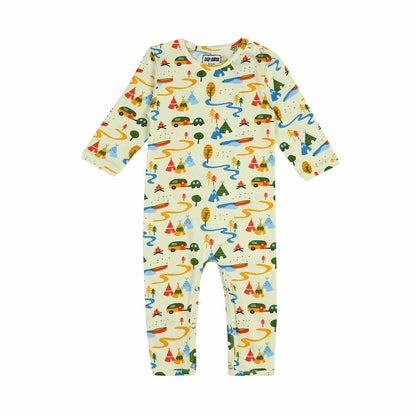 Full Sleeved Romper - Happy Camping