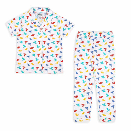 2 Pack Half Sleeve Nightsuit - Free Float & Gummy Birds