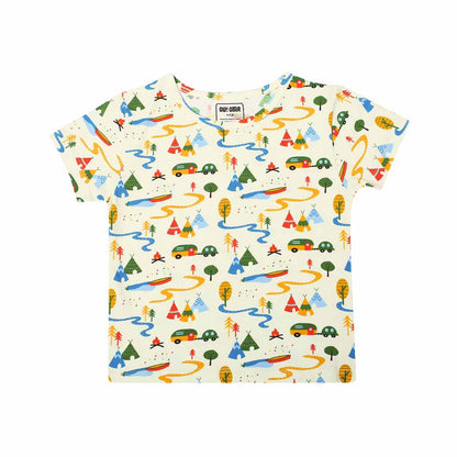 Ola! Otter Organic Cotton Oversized T-Shirt for Kids | Unisex Sustainable Tee | Soft & Breathable Baby & Toddler Wear |