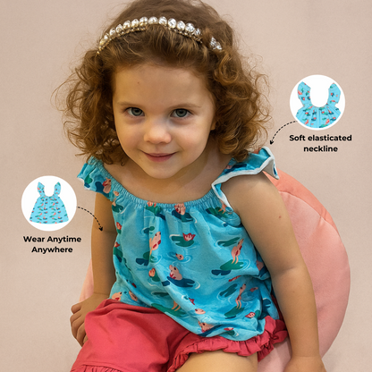 Frill top - Frog & Lotus