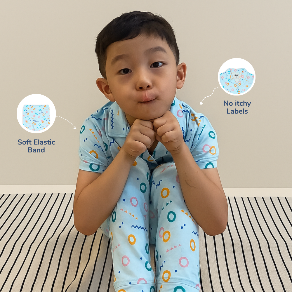 2 Pack Half Sleeve Nightsuit - Free Float & Gummy Birds