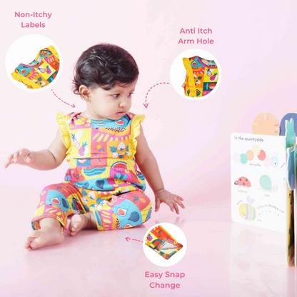 Frill Romper - Mixed Fruit