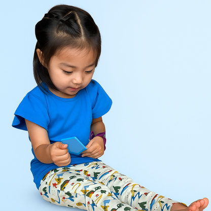 Ola! OtterOrganic Cotton Flutter Sleeve Top for Girls | Sustainable Baby & Toddler Clothing | Soft & Comfortable |12 Months–6 Years