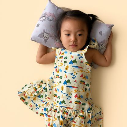 2 Pack Strap Dress- Camping & Flamingo