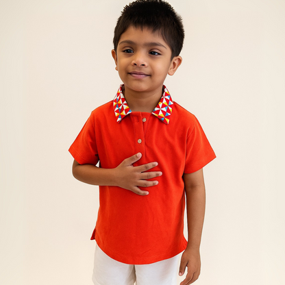 Polo T-Shirt - Pinwheel Parade