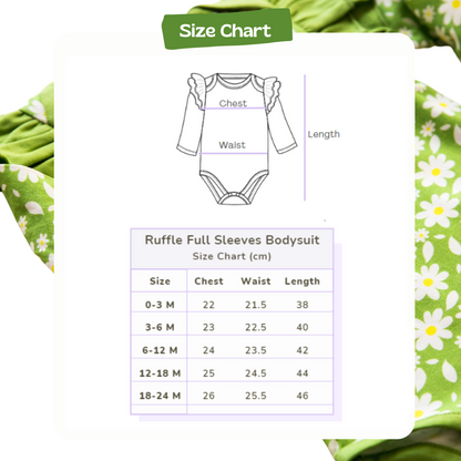 Ruffle Full Sleeve Bodysuit - Breezy Daisy